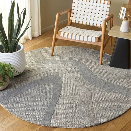 Safavieh Ebony 6'-0" x 6'-0" Rug in Blue / Ivory