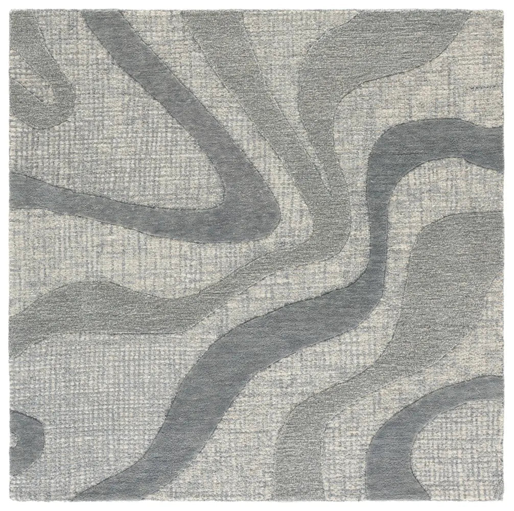 Safavieh Ebony 6'-0" x 6'-0" Rug in Blue / Ivory
