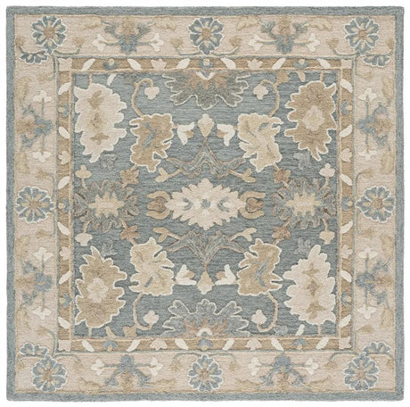 Safavieh Ebony 6'-0" x 6'-0" Rug in Grey / Beige