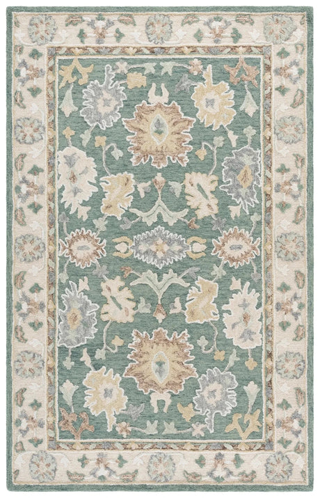 Safavieh Ebony 4'-0" x 6'-0" Rug in Green / Beige