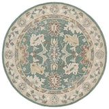Safavieh Ebony 6'-0" x 6'-0" Rug in Green / Beige