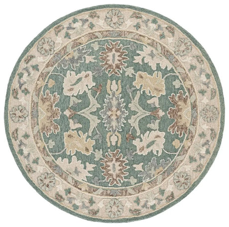 Safavieh Ebony 6'-0" x 6'-0" Rug in Green / Beige