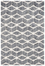 Safavieh Ebony 4'-0" x 6'-0" Rug in Dark Grey / Ivory