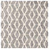 Safavieh Ebony 6'-0" x 6'-0" Rug in Dark Grey / Ivory