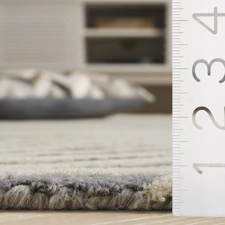 Safavieh Ebony 4'-0" x 6'-0" Rug in Grey / Ivory