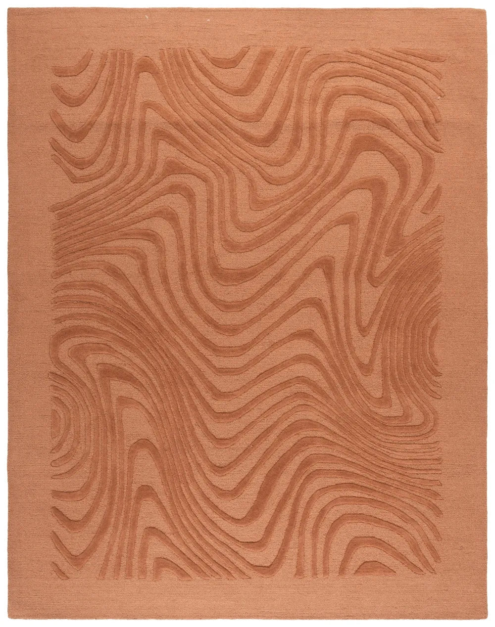 Safavieh Ebony 8'-0" x 10'-0" Rug in Rust