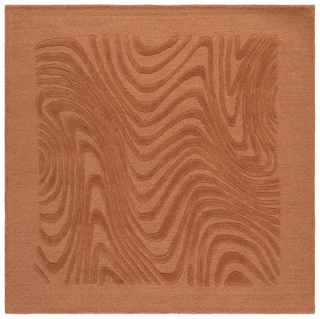 Safavieh Ebony 6'-0" x 6'-0" Rug in Rust