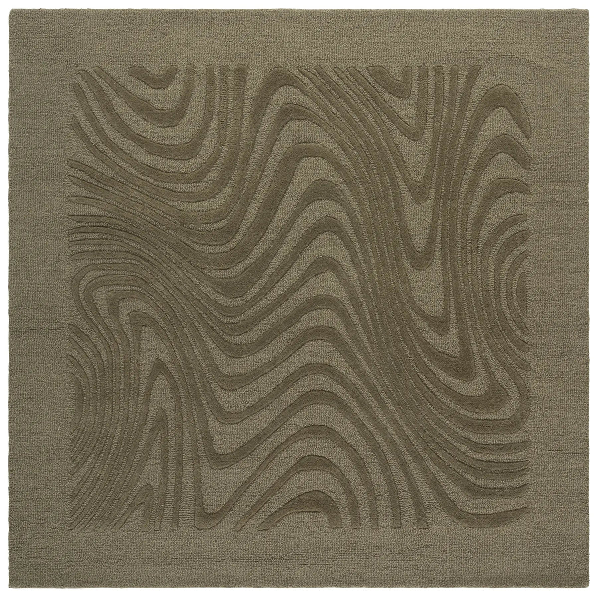 Safavieh Ebony 6'-0" x 6'-0" Rug in Green