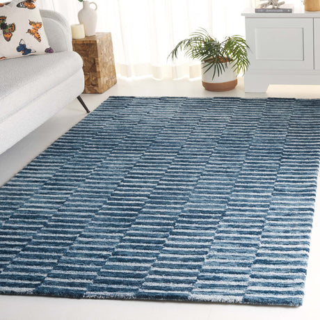 Safavieh Ebony Ebn751N Navy/Light Blue Rug - Safavieh - ebn751n - 3