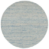 Safavieh Ebony 6'-0" x 6'-0" Rug in Light Blue / Ivory