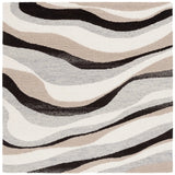 Safavieh Ebony 6'-0" x 6'-0" Rug in Ivory / Grey