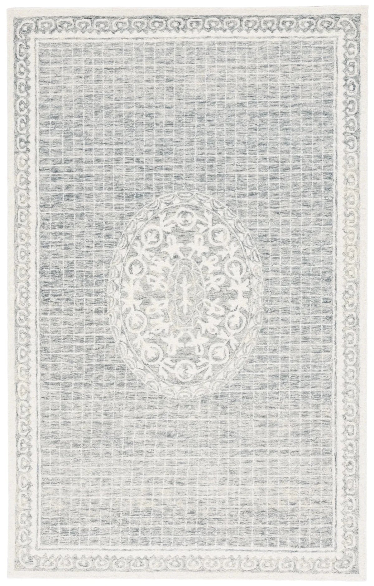 Safavieh Ebony 4'-0" x 6'-0" Rug in Grey / Ivory