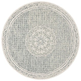 Safavieh Ebony 6'-0" x 6'-0" Rug in Grey / Ivory