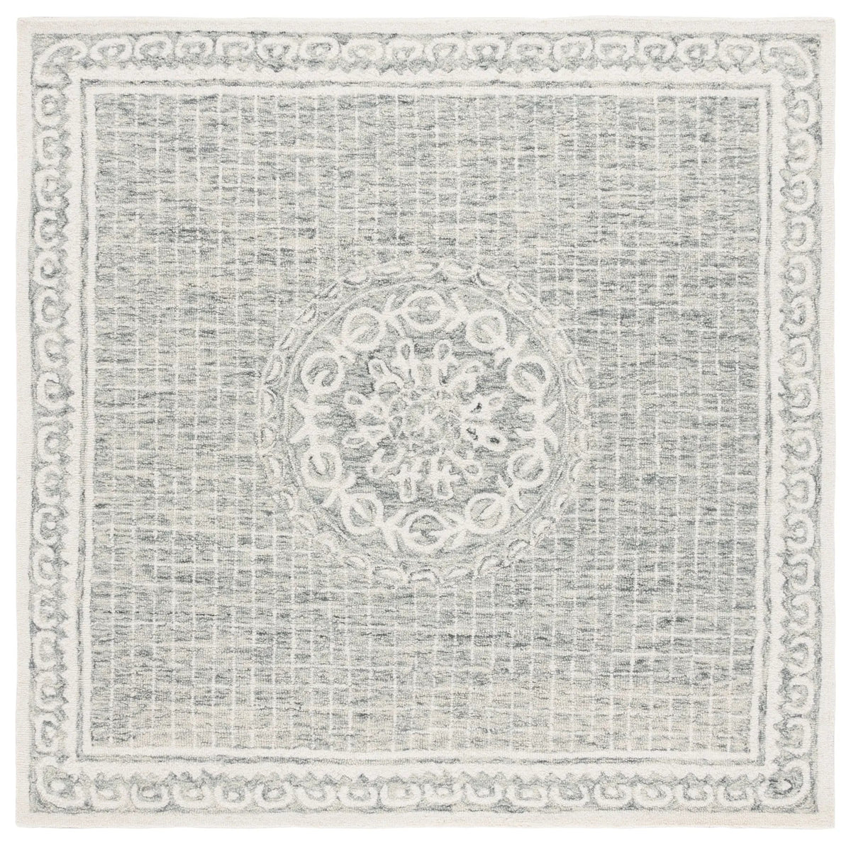 Safavieh Ebony 6'-0" x 6'-0" Rug in Grey / Ivory