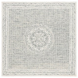 Safavieh Ebony 6'-0" x 6'-0" Rug in Grey / Ivory