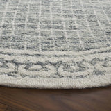 Safavieh Ebony 6'-0" x 6'-0" Rug in Grey / Ivory