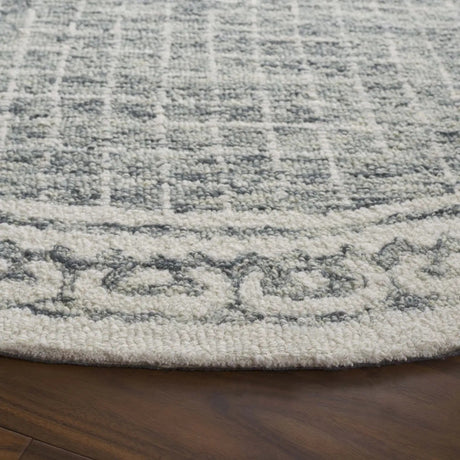 Safavieh Ebony 6'-0" x 6'-0" Rug in Grey / Ivory