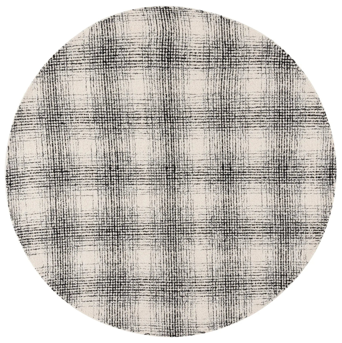 Safavieh Ebony 6'-0" x 6'-0" Rug in Ivory / Black