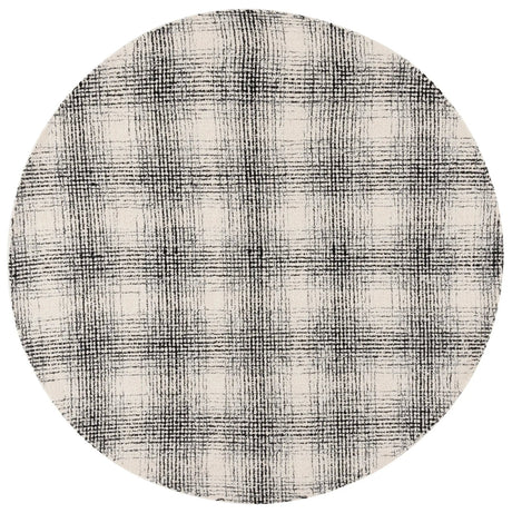 Safavieh Ebony 6'-0" x 6'-0" Rug in Ivory / Black