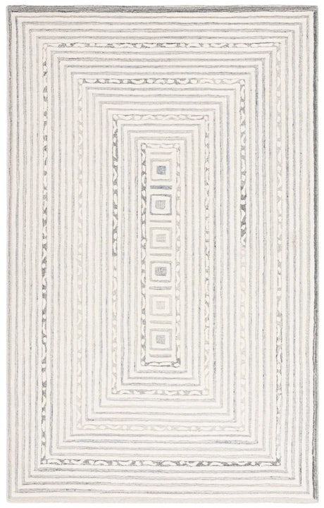 Safavieh Ebony 4'-0" x 6'-0" Rug in Ivory / Grey