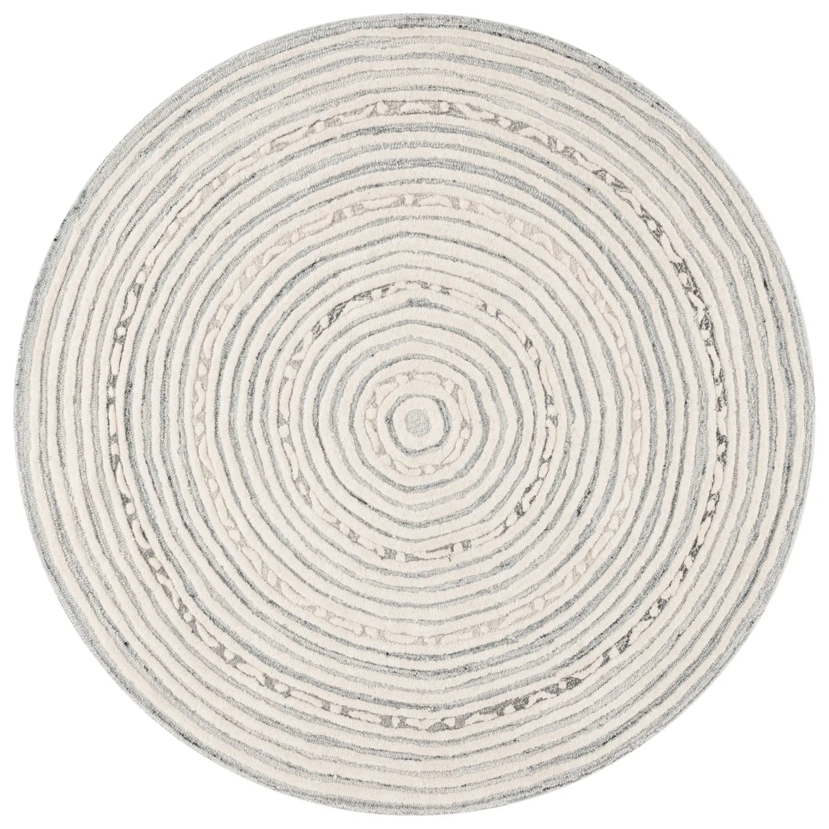 Safavieh Ebony 6'-0" x 6'-0" Rug in Ivory / Grey