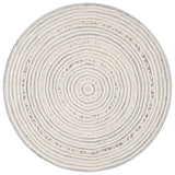 Safavieh Ebony 6'-0" x 6'-0" Rug in Ivory / Grey