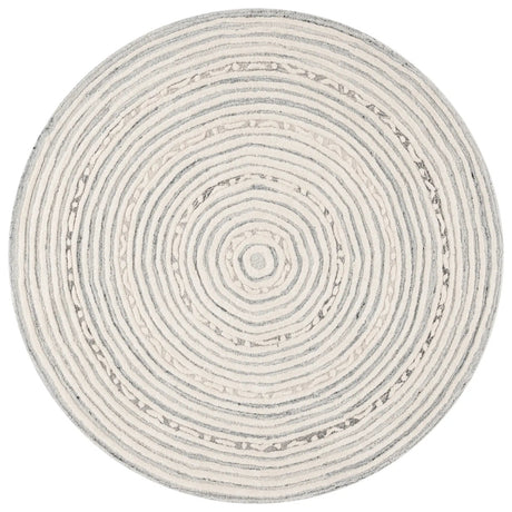 Safavieh Ebony 6'-0" x 6'-0" Rug in Ivory / Grey