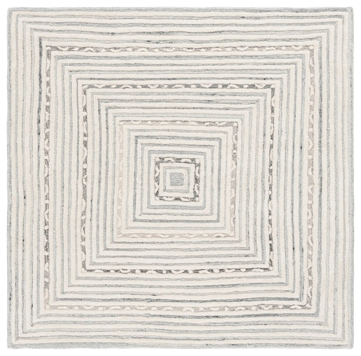 Safavieh Ebony 6'-0" x 6'-0" Rug in Ivory / Grey