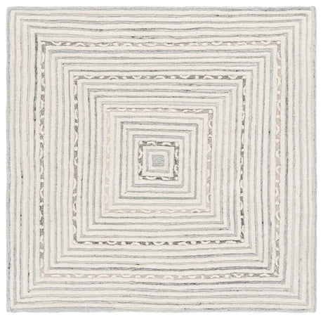 Safavieh Ebony 6'-0" x 6'-0" Rug in Ivory / Grey