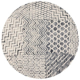 Safavieh Ebony 6'-0" x 6'-0" Rug in Ivory / Black