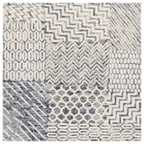 Safavieh Ebony 6'-0" x 6'-0" Rug in Ivory / Black