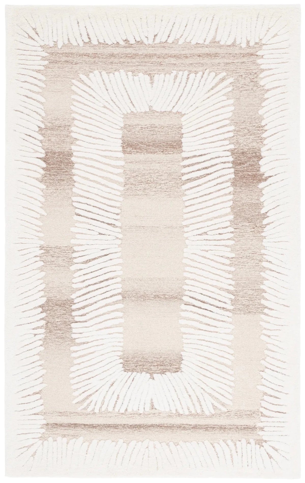 Safavieh Ebony 4'-0" x 6'-0" Rug in Ivory / Brown
