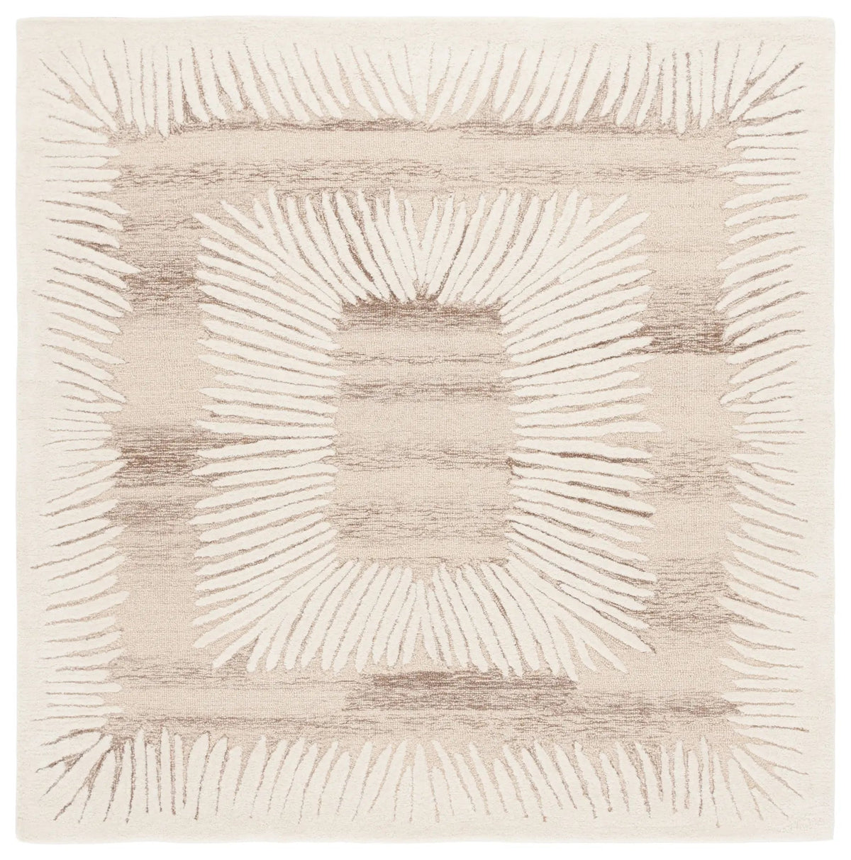 Safavieh Ebony 6'-0" x 6'-0" Rug in Ivory / Brown