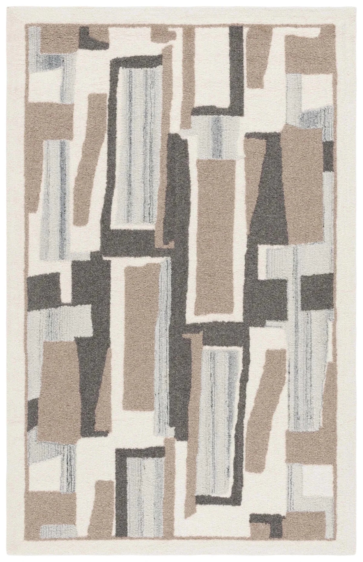 Safavieh Ebony 4'-0" x 6'-0" Rug in Ivory / Brown