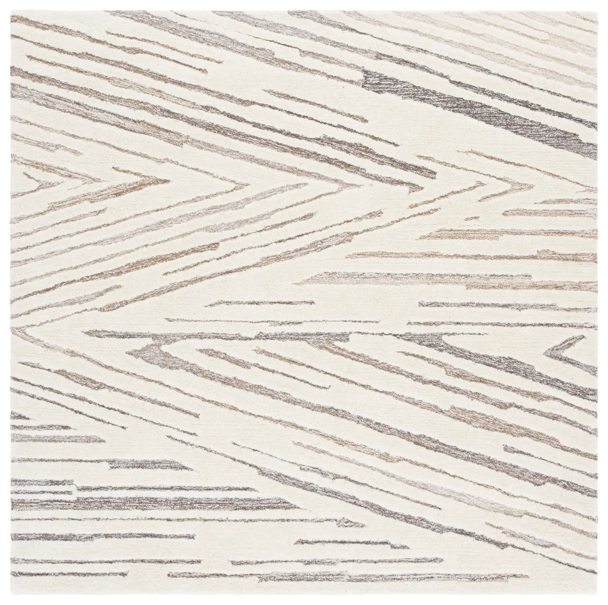 Safavieh Ebony 6'-0" x 6'-0" Rug in Ivory / Brown