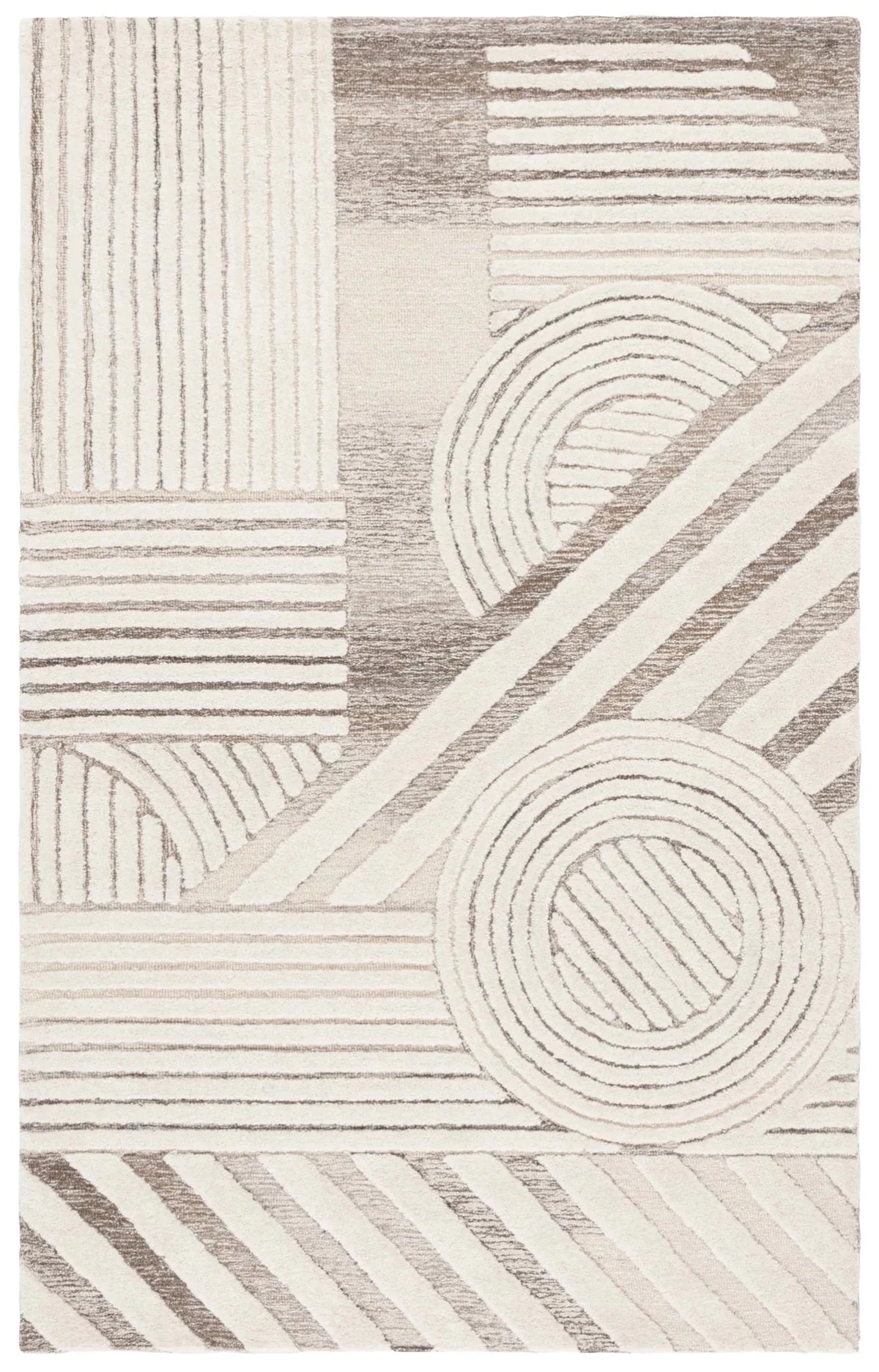 Safavieh Ebony 4'-0" x 6'-0" Rug in Ivory / Brown