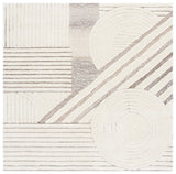 Safavieh Ebony 6'-0" x 6'-0" Rug in Ivory / Brown