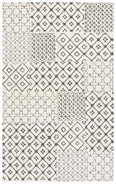 Safavieh Ebony 4'-0" x 6'-0" Rug in Ivory / Grey