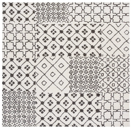 Safavieh Ebony 6'-0" x 6'-0" Rug in Ivory / Grey