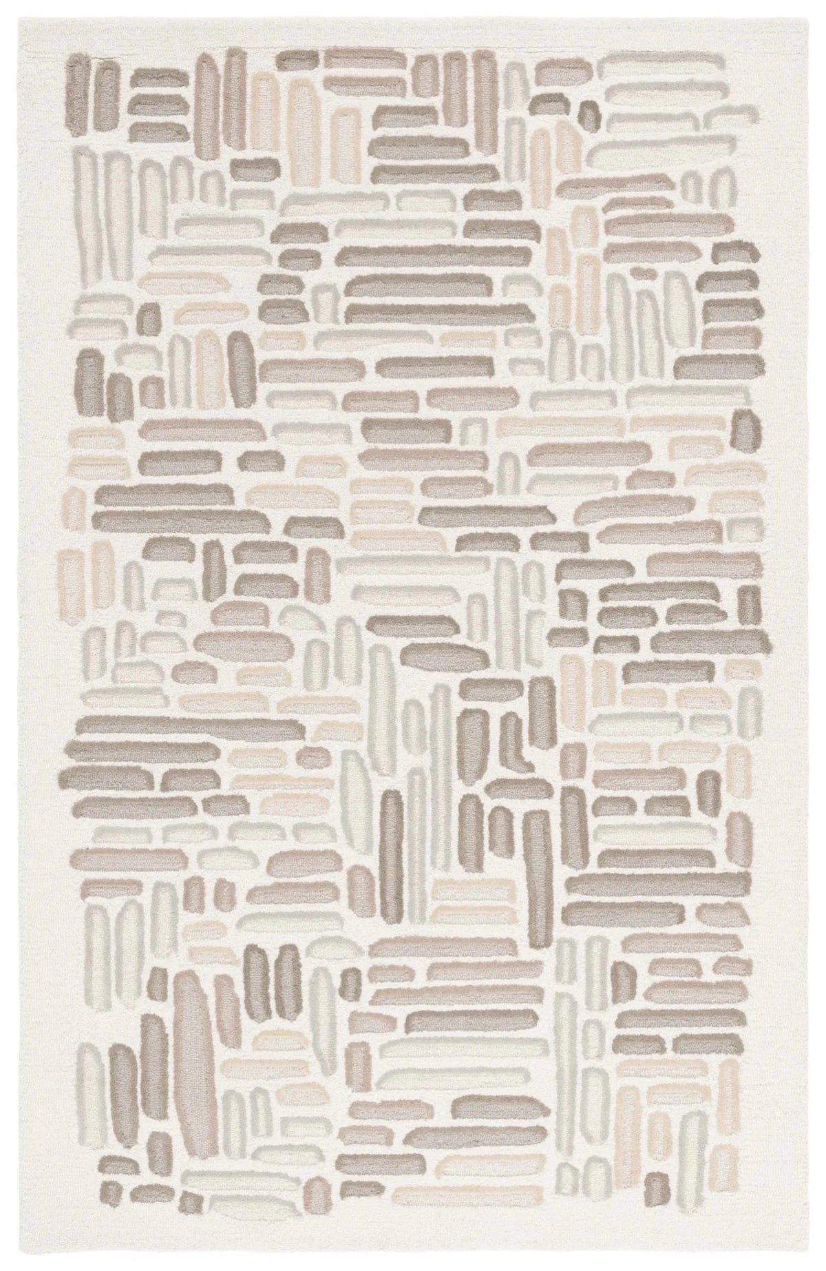 Safavieh Ebony 4'-0" x 6'-0" Rug in Beige / Ivory