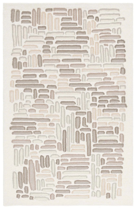 Safavieh Ebony 4'-0" x 6'-0" Rug in Beige / Ivory