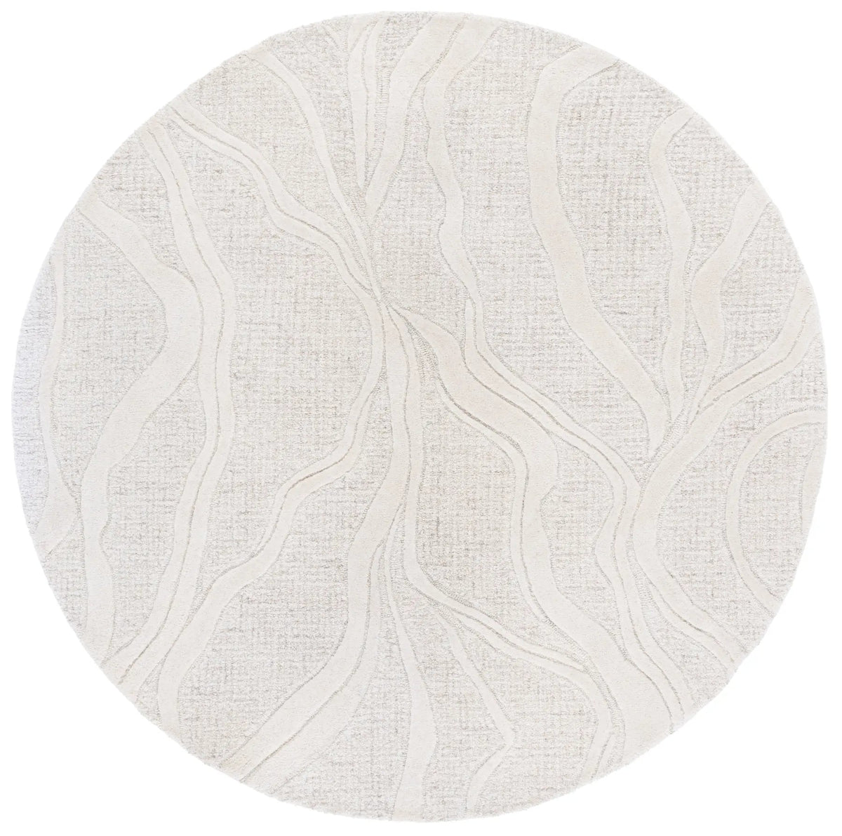 Safavieh Ebony 6'-0" x 6'-0" Rug in Grey / Ivory