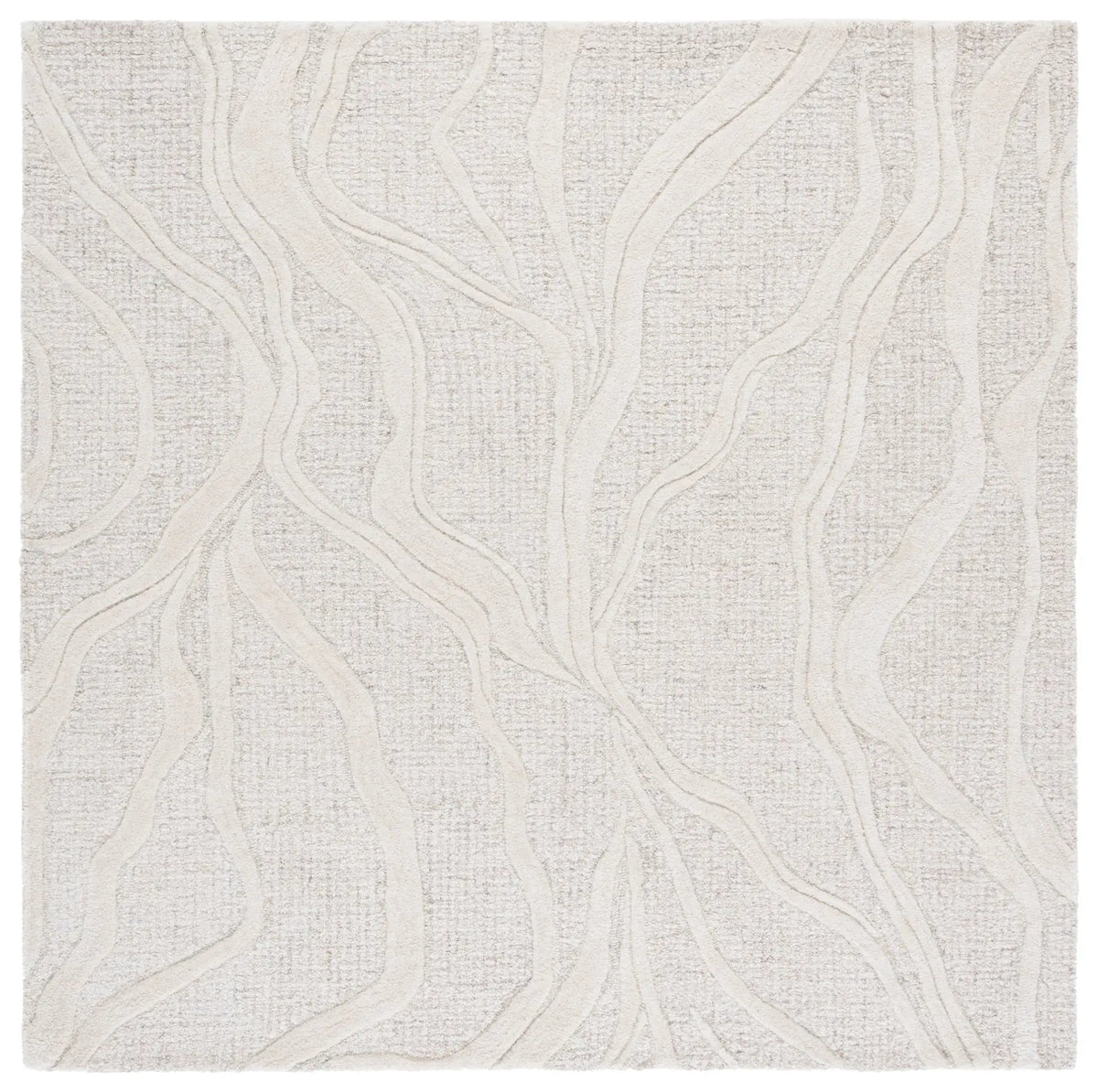 Safavieh Ebony 6'-0" x 6'-0" Rug in Grey / Ivory