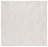 Safavieh Ebony 6'-0" x 6'-0" Rug in Grey / Ivory