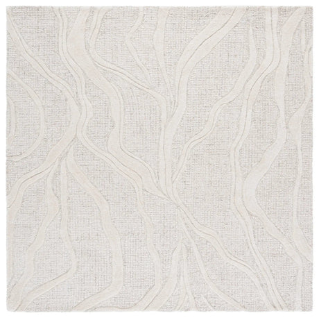 Safavieh Ebony 6'-0" x 6'-0" Rug in Grey / Ivory