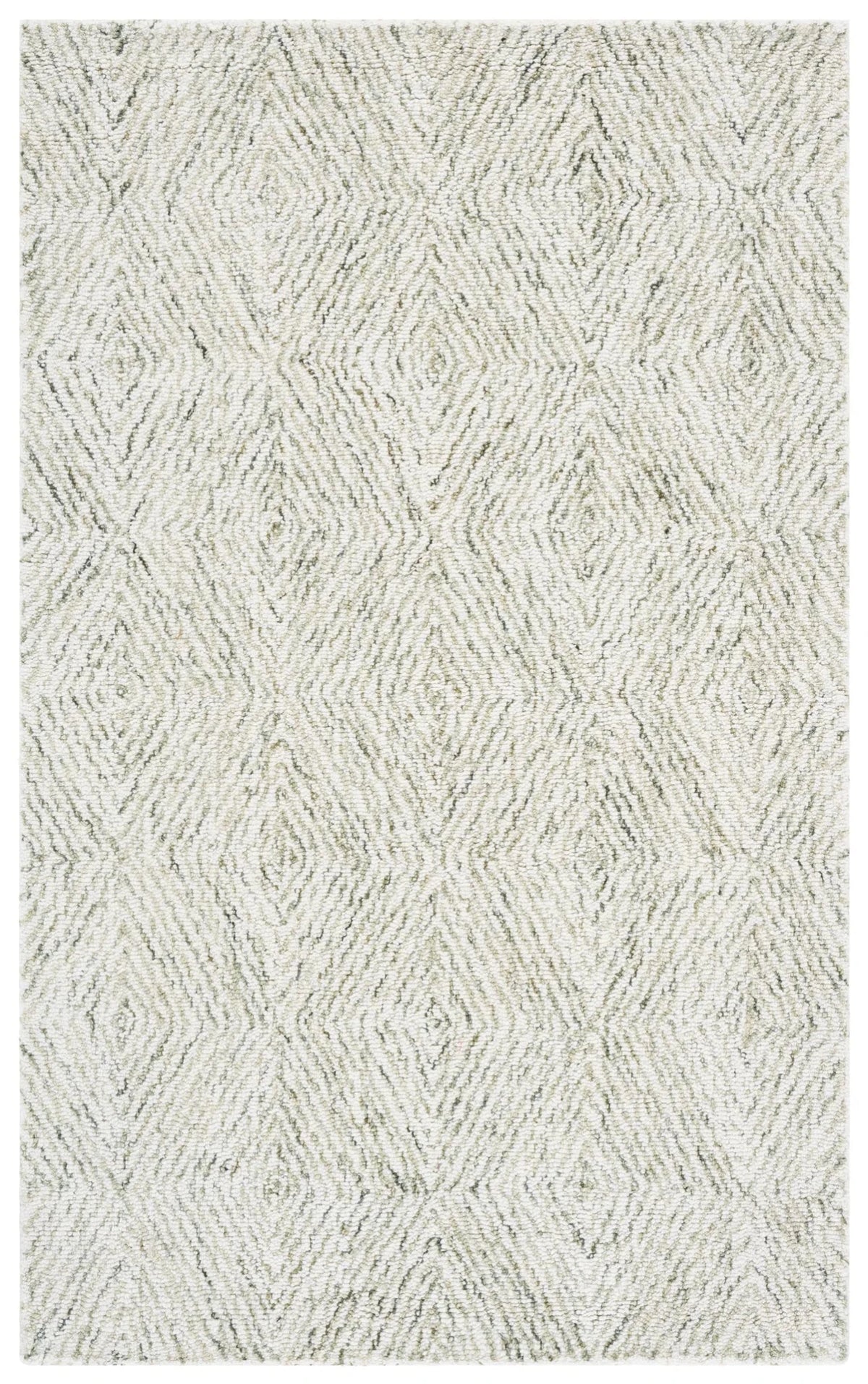 Safavieh Ebony 3'-0" x 5'-0" Rug in Light Green / Ivory