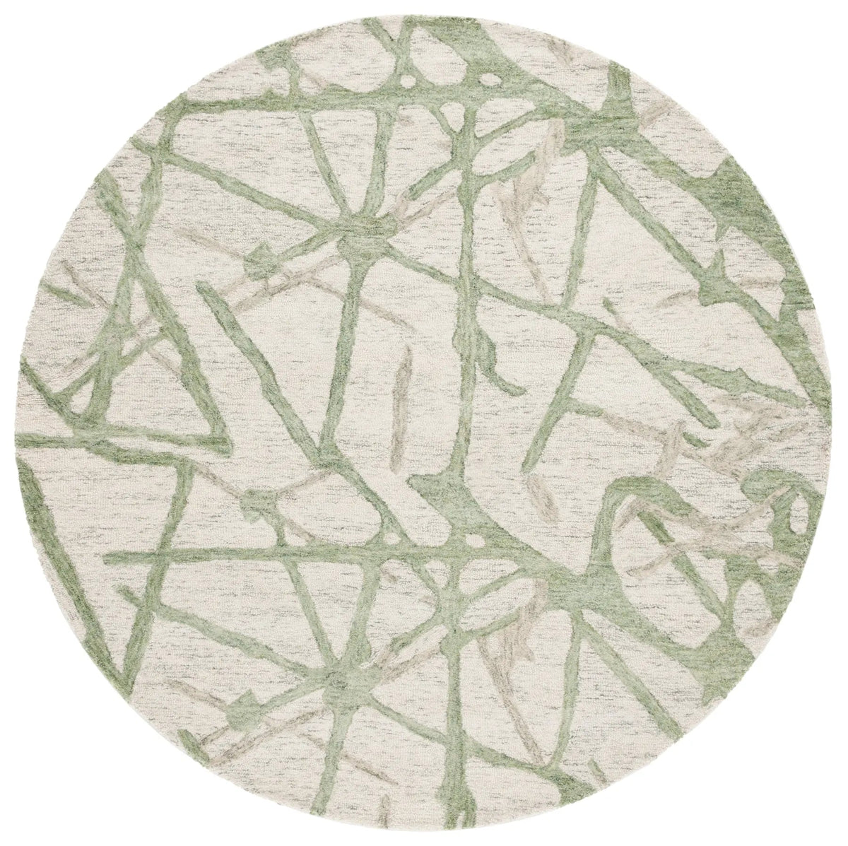 Safavieh Ebony 6'-0" x 6'-0" Rug in Ivory / Light Green