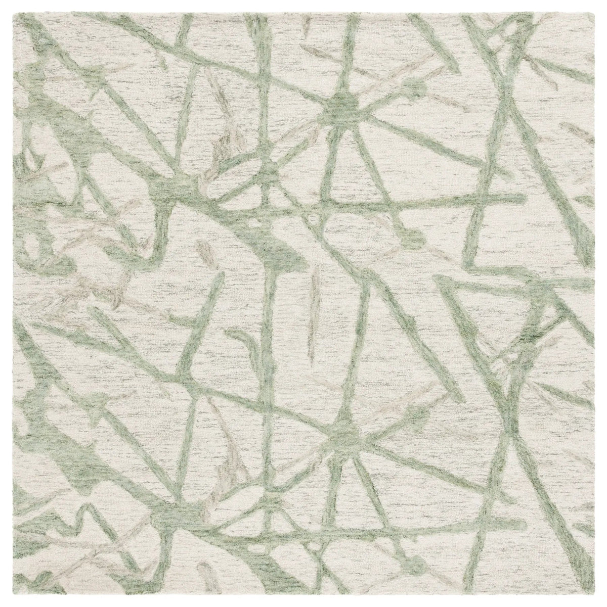 Safavieh Ebony 6'-0" x 6'-0" Rug in Ivory / Light Green