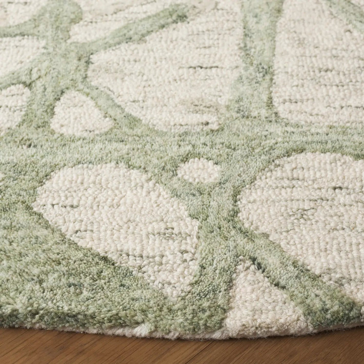 Safavieh Ebony 6'-0" x 6'-0" Rug in Ivory / Light Green
