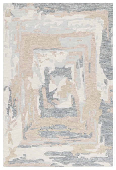 Safavieh Ebony 4'-0" x 6'-0" Rug in Grey / Ivory